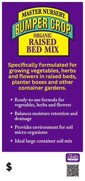 BUMPER CROP  Raised Bed Mix Pallet Sign 10.75" × 23"