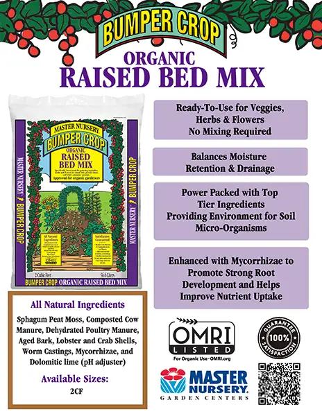 BUMPER CROP  Raised Bed Mix Sell Sheet